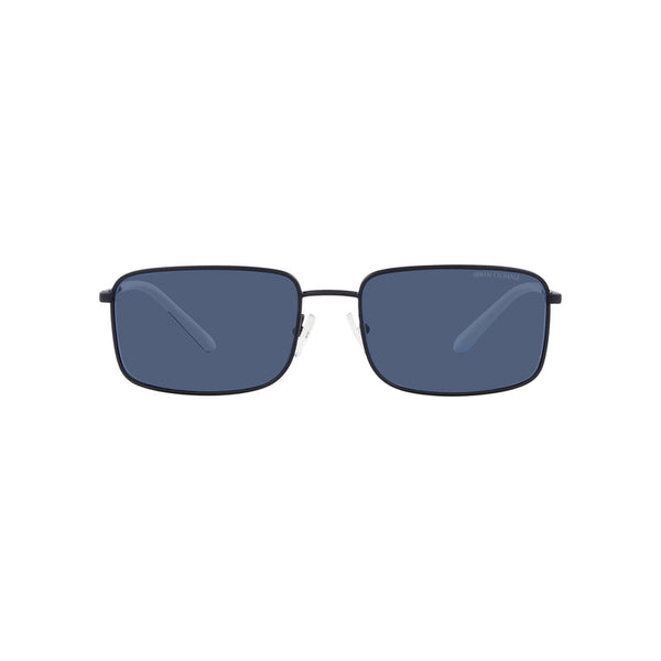 Armani Exchange Men's Rectangle Frame Black Metal Sunglasses - AX2044S