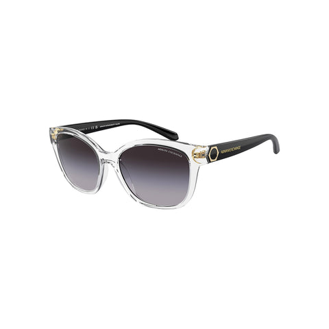 Armani Exchange Women's Cat Eye Frame Clear Acetate Sunglasses - AX4127SF