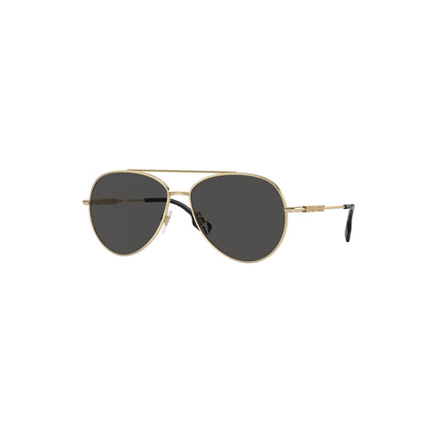 Burberry Women's Pilot Frame Gold Steel Sunglasses - BE3147