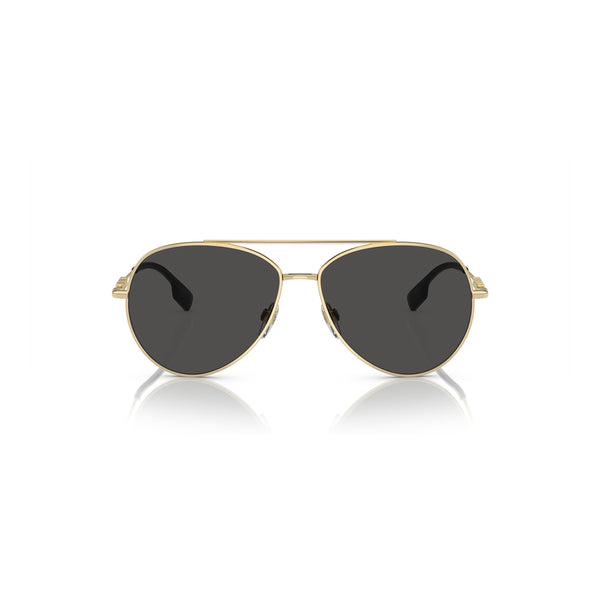 Burberry Women's Pilot Frame Gold Steel Sunglasses - BE3147