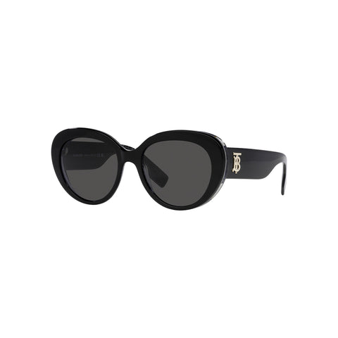 Burberry Women's Cat Eye Frame Black Acetate Sunglasses - BE4298