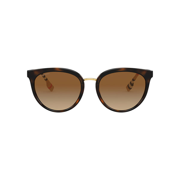 Burberry Women's Phantos Frame Brown Nylon Sunglasses - BE4316F