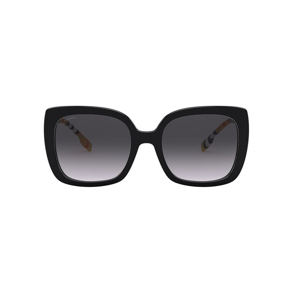 Burberry Women's Square Frame Black Acetate Sunglasses - BE4323F