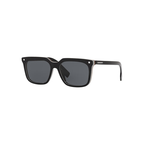 Burberry Men's Square Frame Black Acetate Sunglasses - BE4337F