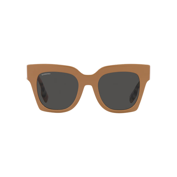 Burberry Women's Square Frame Light Brown Acetate Sunglasses - BE4364