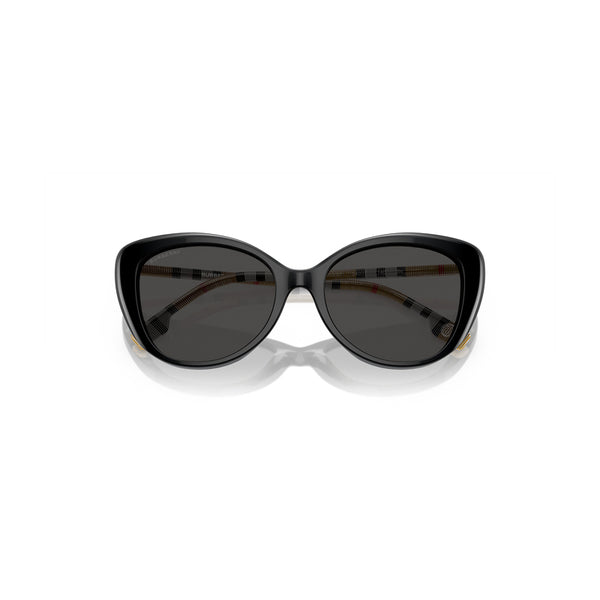 Burberry Women's Cat Eye Frame Black Acetate Sunglasses - BE4407F
