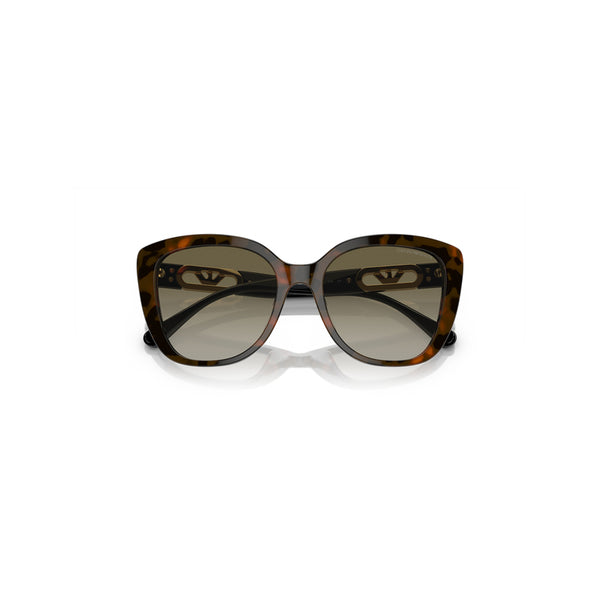 Emporio Armani Women's Butterfly Frame Brown Acetate Sunglasses - EA4214U