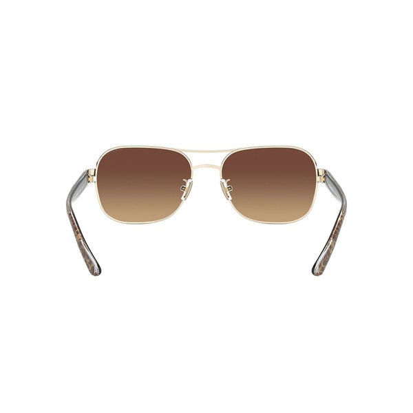 Coach Women's Pilot Frame Gold Metal Sunglasses - HC7116
