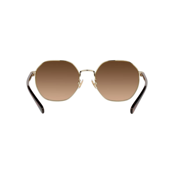 Coach Women's Irregular Frame Gold Metal Sunglasses - HC7147
