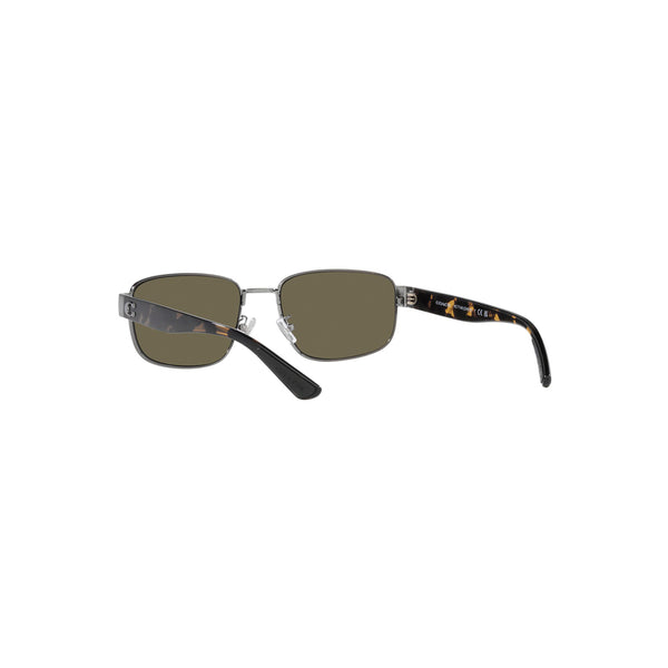 Coach Men's Rectangle Frame Grey Metal Sunglasses - HC7149