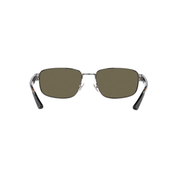 Coach Men's Rectangle Frame Grey Metal Sunglasses - HC7149