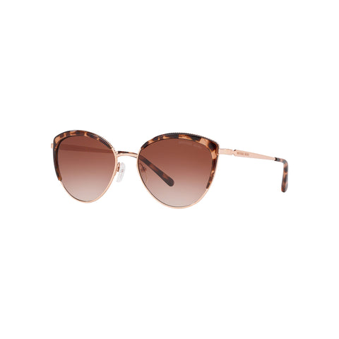Michael Kors Women's Cat Eye Frame Gold Metal Sunglasses - MK1046