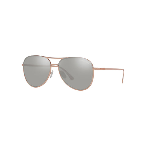 Michael Kors Women's Pilot Frame Pink Metal Sunglasses - MK1089