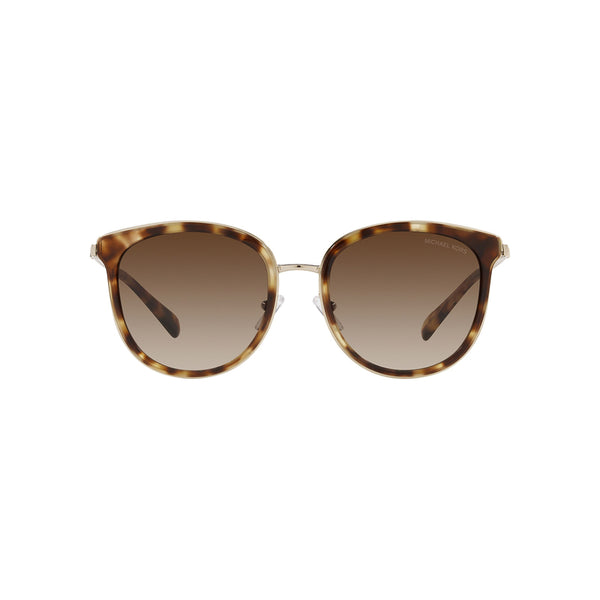 Michael Kors Women's Round Frame Brown Metal Sunglasses - MK1099B