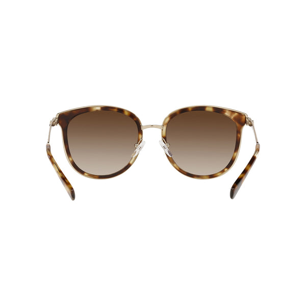 Michael Kors Women's Round Frame Brown Metal Sunglasses - MK1099B