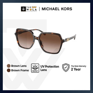 Michael Kors Women's Square Frame Brown Acetate Sunglasses - MK2196F