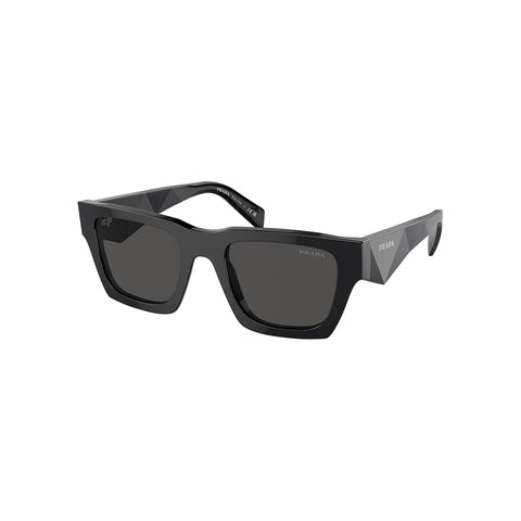Prada Men's Pillow Frame Black Acetate Sunglasses - PR A06SF