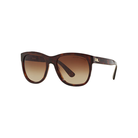 Ralph Lauren Women's Square Frame Brown Acetate Sunglasses - RL8141