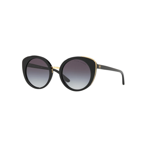 Ralph Lauren Women's Round Frame Black Acetate Sunglasses - RL8165