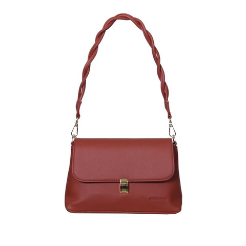 Verchini Twist Top Handle Bag Shoulder Bag Multi Purpose Pouches Handbag Women Bag