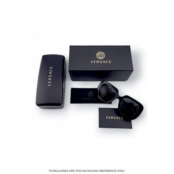 Versace Women's Square Frame Brown Acetate Sunglasses - VE4409F