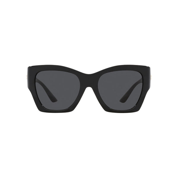 Versace Women's Irregular Frame Black Injected Sunglasses - VE4452