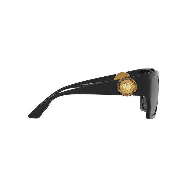 Versace Women's Irregular Frame Black Injected Sunglasses - VE4452