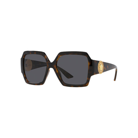 Versace Women's Square Frame Brown Injected Sunglasses - VE4453
