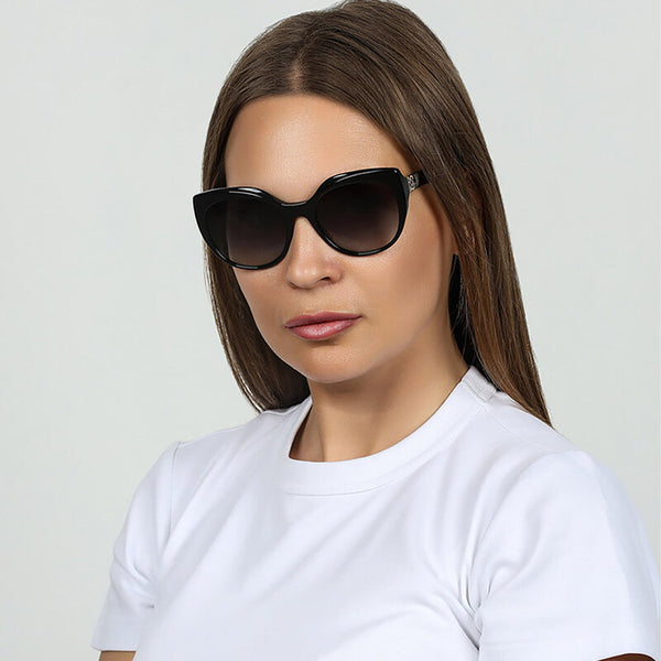 Dolce & Gabbana Women's Cat Eye Frame Black Acetate Sunglasses - DG4392