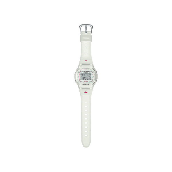 Casio Baby-G KIRSH® Collaboration Women's Digital Watch BGD-565 Series White Resin Band Sport Watch BGD-565KRS-7