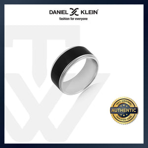 Daniel Klein Classic Duo Color Men's Silver Stainless Steel Ring DKJ.2.2003-S-1