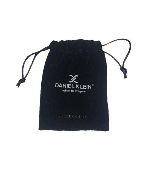 Daniel Klein Men's Bracelet DKJ.6.3026-1 Black Cowhide Slim Braided Multi Layer Leather Men Bangle