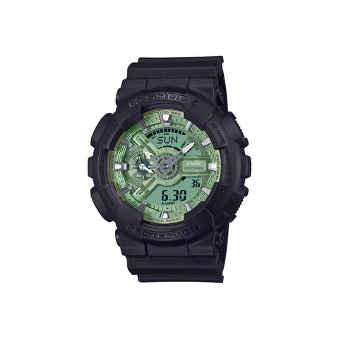 Casio G-Shock Men's Analog-Digital Watch GA-110CD-1A3DR Black Resin Strap