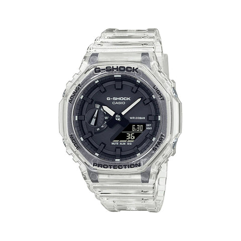 Casio G-Shock Men's Analog-Digital GA-2100SKE-7A White Resin Band Sport Watch