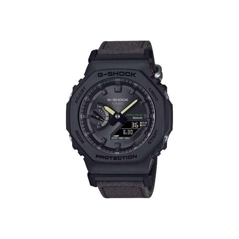 Casio G-Shock Men's Analog-Digital Watch GA-B2100CT-1A5DR Black Cloth Strap Tough Solar Sport Watch