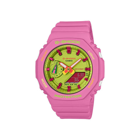 Casio G-Shock GMA-S2100BS-4A Women's Analog-Digital Sport Watch with Pink Resin Band