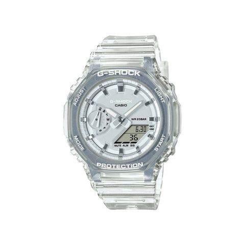 Casio G-Shock Analog-Digital Watch GMA-S2100SK-7A Crystal White Transparent Resin Band Sports Watch