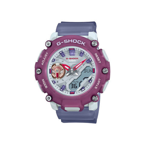 Casio G-Shock GMA-S2200PE-6A Women's Analog-Digital Sport Watch with Purple Transparent Resin Band
