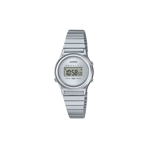 Casio Vintage Women's Digital Watch LA700WE-7ADF Silver Stainless Steel Strap