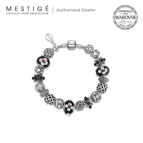 Mestige Daring Bracelet with Swarovski Crystals | Silver Bracelet for Women