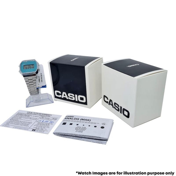 Casio Men's Chronograph Casual Watch MTP-1375D-2A2VDF Silver Stainless Steel Strap