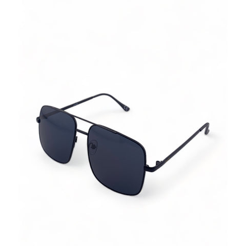 2.5 NVG by Essilor Women's Aviator Frame Black Metal UV Protection Sunglasses