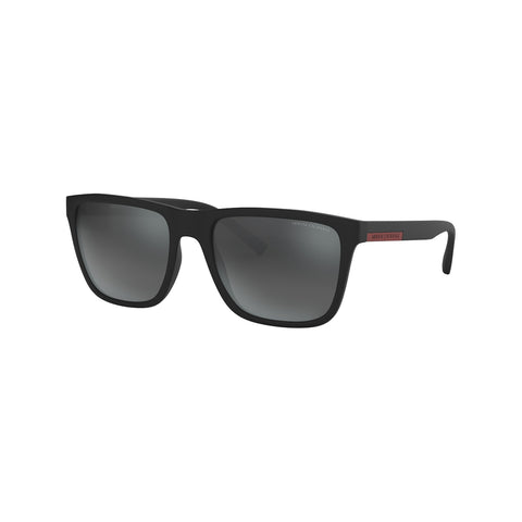 Armani Exchange Men's Square Frame Black Injected Sunglasses - AX4080S