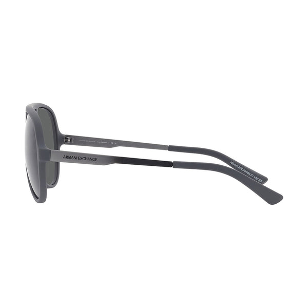 Armani Exchange Men's Phantos Frame Grey Acetate Sunglasses - AX4133SF