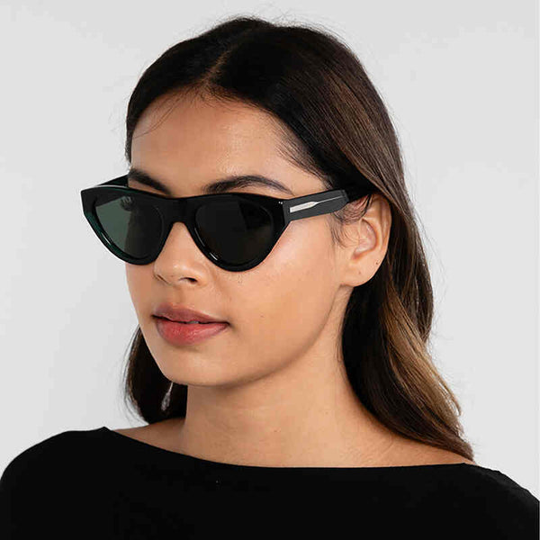 Burberry Women's Irregular Frame Green Acetate Sunglasses - BE4285