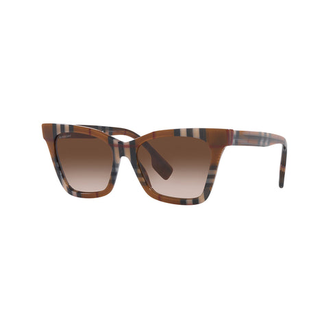 Burberry Women's Irregular Frame Brown Acetate Sunglasses - BE4346
