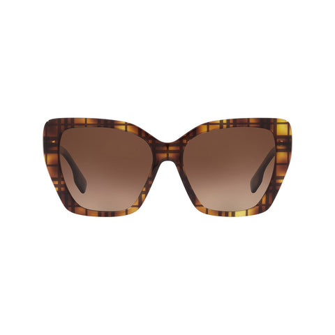 Burberry Women's Cat Eye Frame Brown Acetate Sunglasses - BE4366