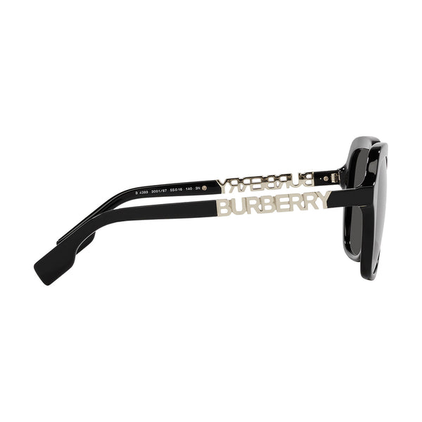 Burberry Women's Square Frame Black Acetate Sunglasses - BE4389F