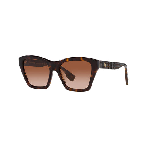 Burberry Women's Square Frame Brown Acetate Sunglasses - BE4391F