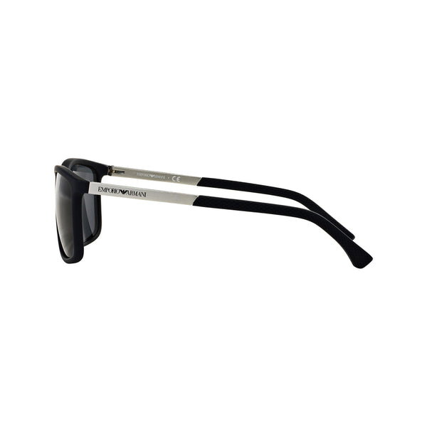 Emporio Armani Men's Rectangle Frame Blue Injected Sunglasses - EA4058